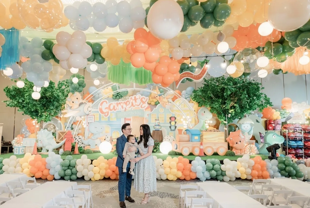 Dekorasi Ulang Tahun Anak tema Dinosaurus - Garrett - Hompimpa Party